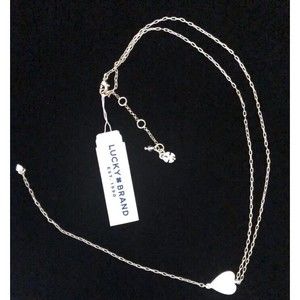 Lucky Brand Gold and silver tone heart necklace